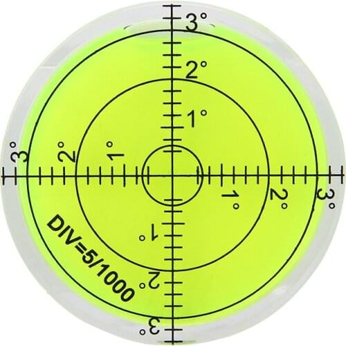 60x12mm Turnable Round Spirit Level Mini Bubble Spirit Level Measuring Tool for Level Measurement Instrument