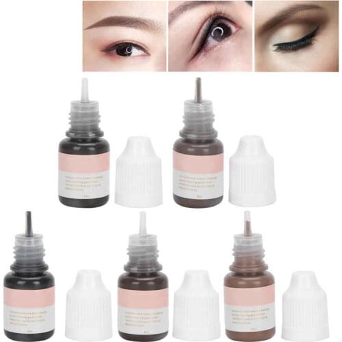 8ml Microblading Tattoo Ink Pigment Professional Semi-Permanent Eyebrow Fixing Makeup Tattoo Inks Pigments Tattoo Accessories