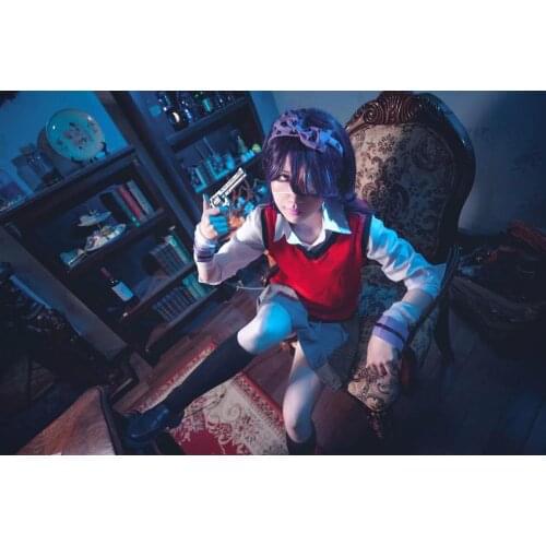 Anime Kakegurui Compulsive Gambler Ikishima Midari Cosplay Costume wig shoes full set halloween costumes for women adult