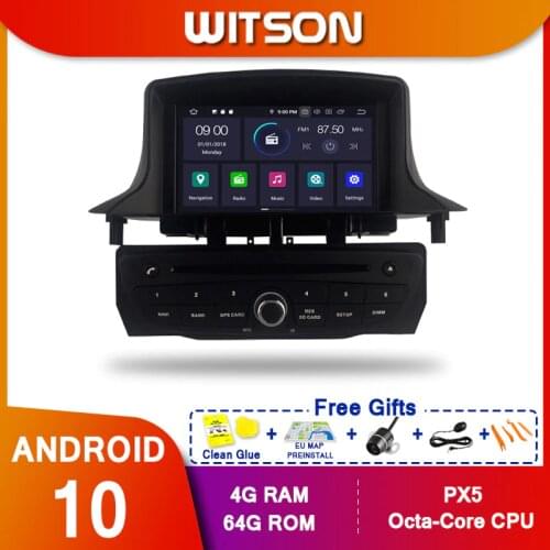DE STOCK! WITSON Android10 Octa core PX5 CAR DVD player For RENAULT Megane 3 Fluence (2009-2011) 64GB ROM CAR GPS NAVIGATION