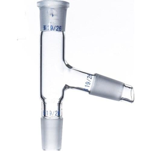 75 degree distillation head,Three way adapter,19/26, 75 bend Borosilicate Glass 3.3