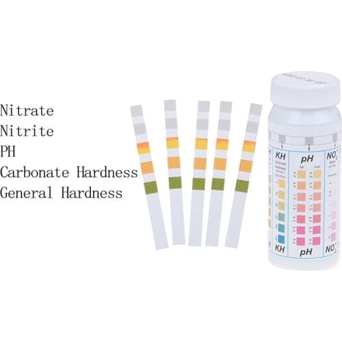Hot Sale 50 Strips 5 in 1 Swimming Pool Spa Water Test Strips Nitrate PH Hardness