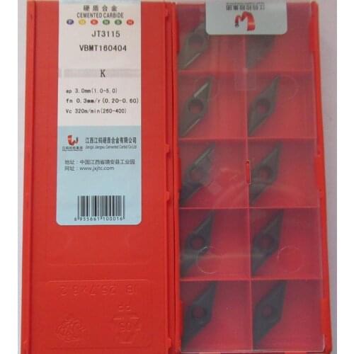 JXTC VBMT160404 JT3115 / VBMT160408 JT3115 / VBMT160404 JT4025 / VBMT160408 JT4025 CNC carbide inserts 10PCS/BOX