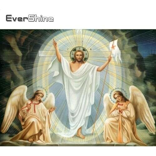 Evershine 5D Diamond Mosaic Religion Icon Diamond Painting Full Drill Square Portrait Diamond Embroidery Rhinestone Pictures Art