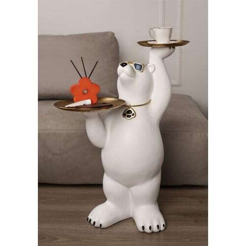 Creative Home Polar Bear Accessories Hallway Living Room Sofa Modern Decorative Accessories Housewarming Gift