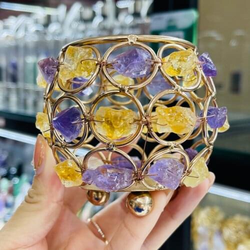 Multifunctional Natural Crystal Holder Desktop Organizer Large Capacity Home Decor