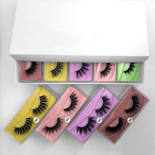 New Mink Lashes Wholesale 3d False Eyelashes High Quality Bulk Extension Faux Cils Natural Fluffy Long Eye Lashes