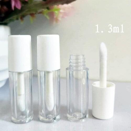Wholesale 50pcs/100pcs 1.3ML Mini Empty Clear Lip Gloss Tubes Lip Balm Tube Containers Travel Bottle Cosmetic Sample Containers