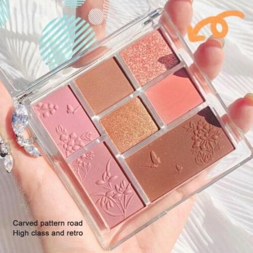 7 Colors Eyeshadow Makeup Palette Shimmer Eye shadow Palette Waterproof Long Lasting Make Up Korean Cosmetic Maquiagem косметика