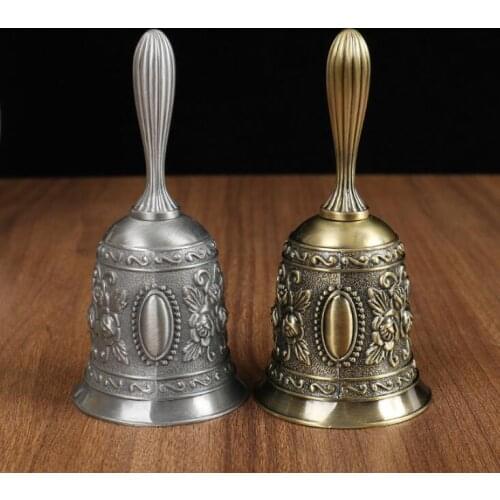 Factory direct crafts Metal crafts are arranged Hand bells rang in the bed Meeting reminder bell Home furnishing articles