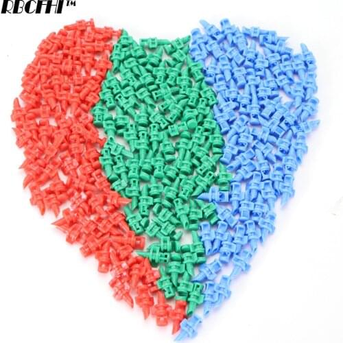 RBCFHI 10000PCS 90/180/360 Degree Refraction Nozzle Garden Sprinkler Agriculture Irrigation Plant Spray Nozzle Mist