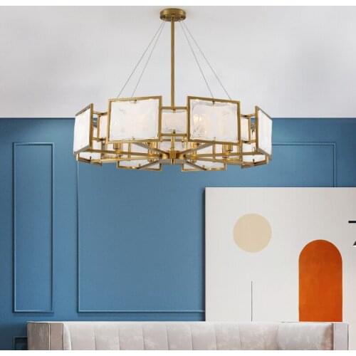 Postmodern minimalist living room cloud glass chandelier creative light luxury model designer bedroom study dining room lamps