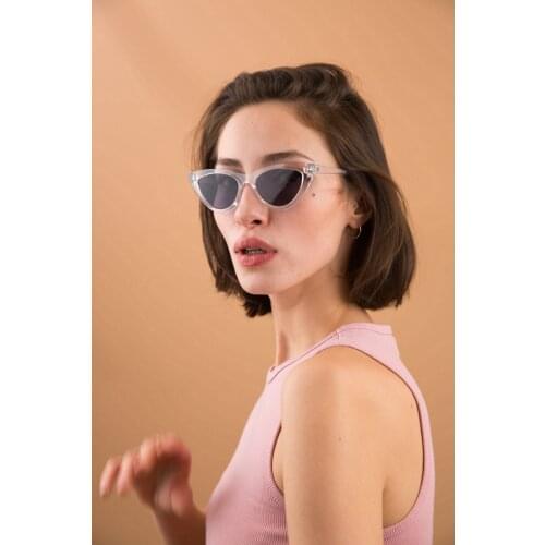 Vintage Luxury Brand Shades For Women 2021 New Designer Cat Eye Classic Clear Sunglasses Retro Sunglases UV400