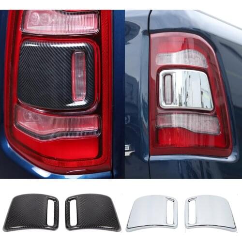 ABS Rear Taillight Tail Lamp Decorative Cover for Dodge Ram 1500 2018-2021 Exterior Car Accessories