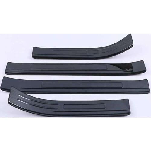 For Mitsubishi Outlander 2017-2020 Door Sill Scuff Plate Threshold Protective Trim Stainless Steel car accessories 4pcs/set