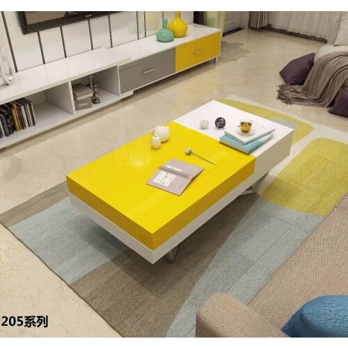 0511CJ205 colorful piano paint high gross living room furniture Flexible with storage coffee tea table