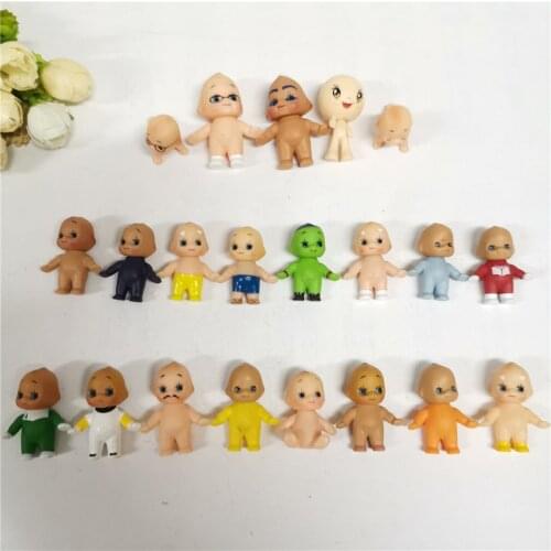 Random 10PCS Vinyl Action Baby Doll Anime Cartoon Hot Sale Mini Toy