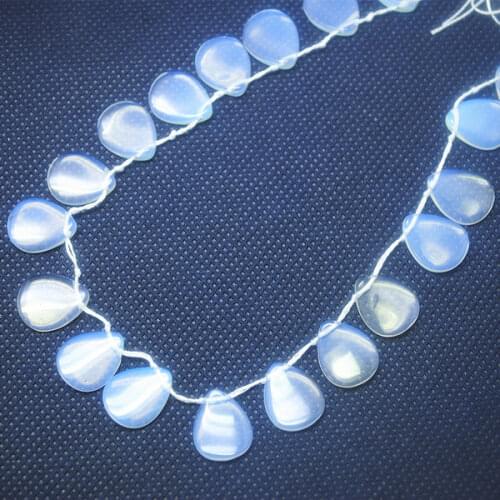 25pcs natural semi precious stone necklace chains strings dropwater shapes size 14x18mm top fashion beads accessories many types