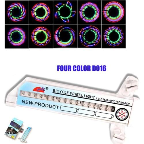 32 LED color lamp Waterproof Motorcycle Cycling Bicycle Bike Wheel Signal Tire Light Cool 30 Patterns Flash Bike accessories