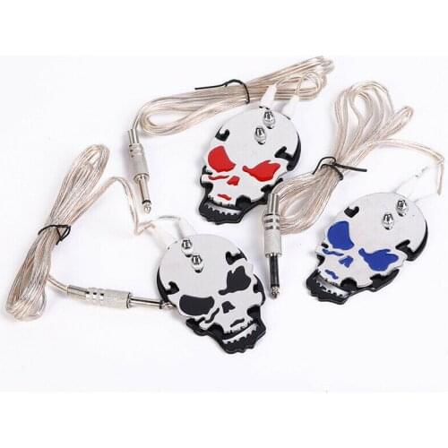 ATOMUS Skull Tattoo Pedal Tattoo Power Supply Foot Switch Pedal with 150cm/5ft Soft Wire Silicone Cable