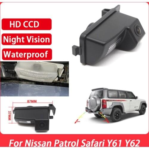 Car Rear View Camera CCD Full HD Night Vision Reverse Camera Waterproof high quality RCA For Nissan Patrol Safari Y61 Y62