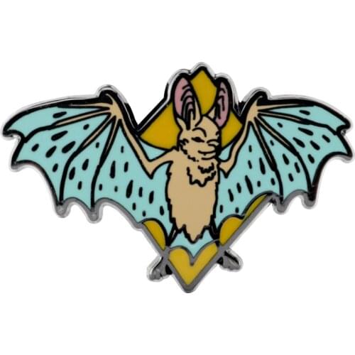 Halloween Gothic Bat Enamel Pin Clothes Shirt Jeans Brooch Badge Charm Pins Metal Brooches for Women Men