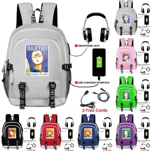 Haikyuu Laptop Backpack Mochila Travel Backpack School Bags For Teenage Girls Rugzak