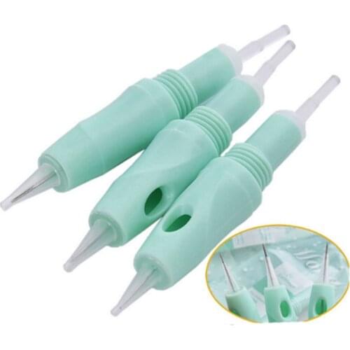 300 Green color permanent makeup needle 1RL/3RL/5RL/5F/7F permanent makeup liberty/charmant machine eyebrow/lip/liner/MTS needle