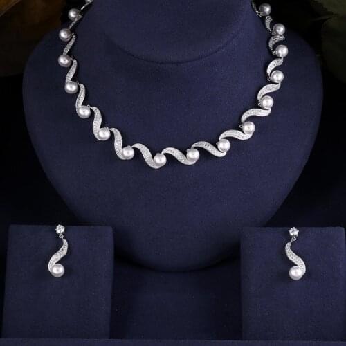 Jankelly Nigeria 2pcs Bridal Zirconia Jewelry Sets For Women Party, Luxury Dubai Nigeria CZ Crystal Wedding Jewelry Sets