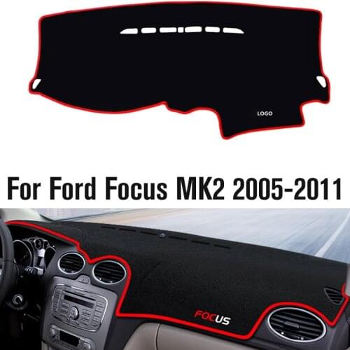 Car Dashboard Cover Dash Mat For Ford Focus 2 MK2 2005 2006 2007 2008 2009 2010 2011 Non-slip Carpet Dashmat Sun Cover Pad