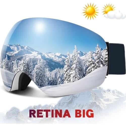 Ski Goggles Men Women Double Layers Anti-fog Big Ski Mask Glasses Protection Skiing Winter Snow Snowboard Goggles outdoor skiing
