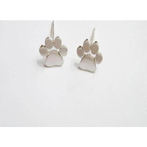 Fashion Dog/Cat paw Prints Earring Studs Puppy Paw Prints Earring Studs For Children For Pets Lovers