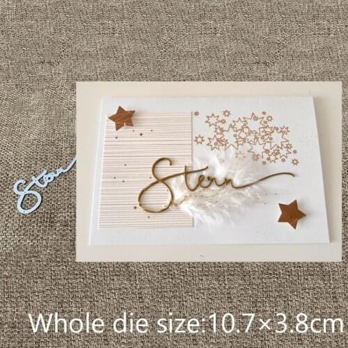 New Design Craft Metal Cutting Die cut die German star letter scrapbooking Album Paper Card Craft Embossing die cuts