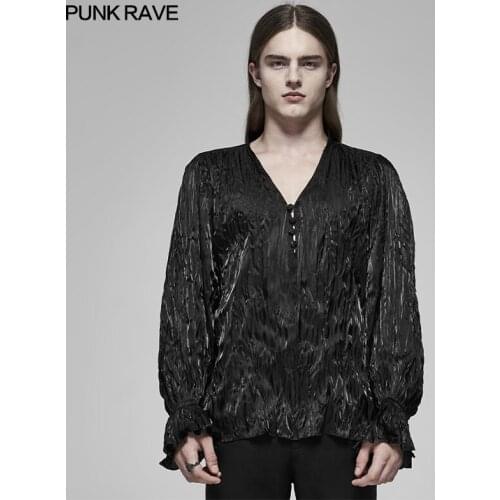 Мужские длинные рубашки PUNK RAVE China At AliExpress