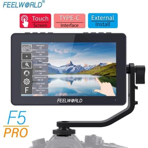 FEELWORLD F5 Pro V2 5.5 Inch Touch Screen IPS FHD 1920x1080 4K HDMI In/Output Wireless Transmission DSLR Camera Monitor