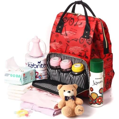 Mummy Maternity Nappy Bag Fashion Print Large Capacity Outdoor Travel Backpack Infant Nursing Diaper Bags For Baby Care MBG0449