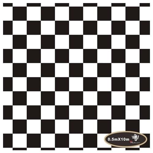 Super-value!High quality black squares water transfer printing film hydrographics film 0.5m pva film.HFJ005