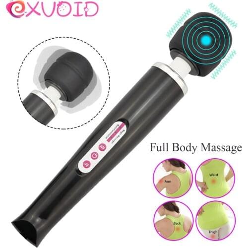 EXVOID Big AV Stick Vibrator Strong Vibration Body Massager Magic Wand Vibrators for Woman Sex Toys for Women Clitoris Stimulate