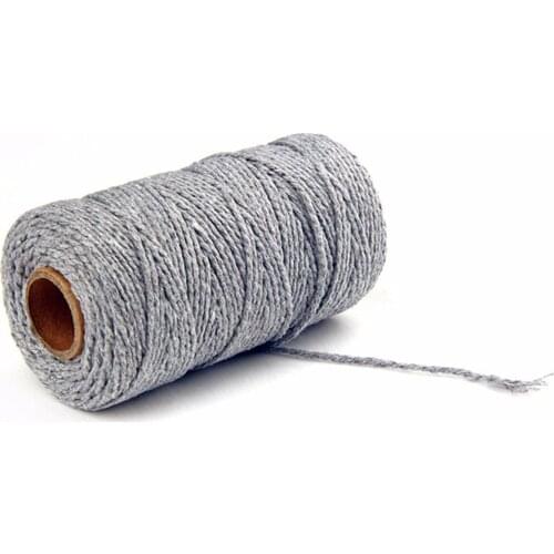 Colorful Cord 2mm 100M Cotton Thread Home Textile DIY Accessories Party Wedding Decoration Handmade Crafts