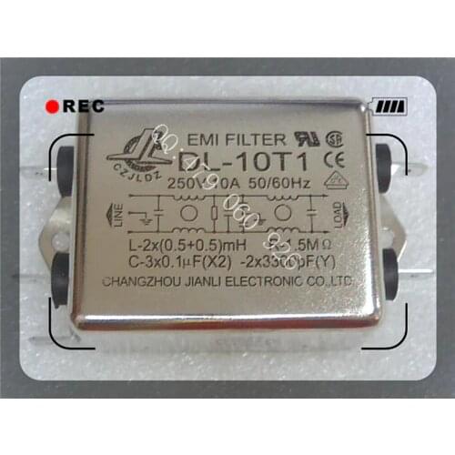 [ZOB] Jianli EMI power filter DL-10T1 --10PCS/LOT