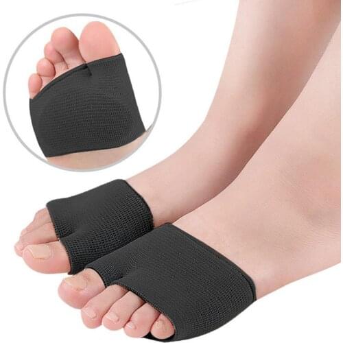 1 Pair Fabric Gel Metatarsal Ball Of Foot Insoles Pads Cushions Forefoot Feet Orthopedic Pad Pain Support Front Foot Pad