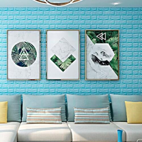 10pcs 3D Wall Sticker Imitation Brick Bedroom Decoration Waterproof Self Adhesive For Living Room Kitchen TV Backdrop