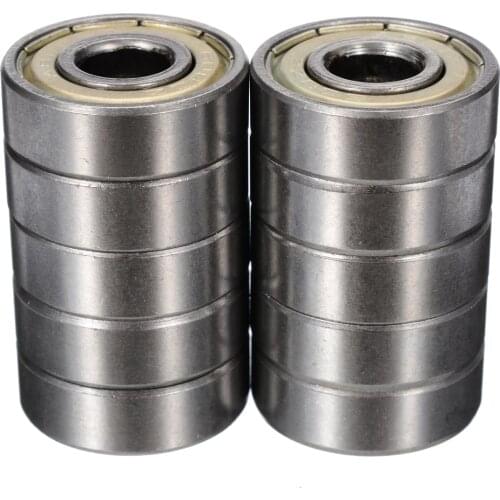 10pcs 608ZZ Metal Shielded Ball Bearing High-Speed Miniature Bearings 8x22mm For Skateboards Scooter