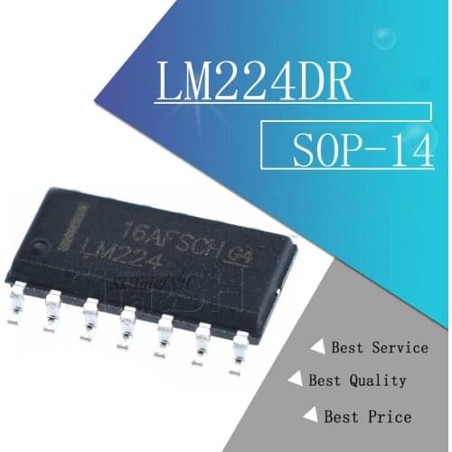 10pcs LM224DR SOP-14 LM224 SOP14 LM224D 224DR SOP