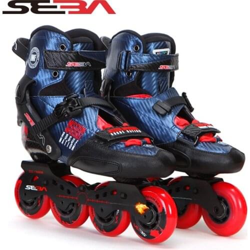 100% Original SEBA TRIX Mission impossible Professional Adult Inline Skates Carbon Fiber Shoes Slalom Slide Free Skating Patines