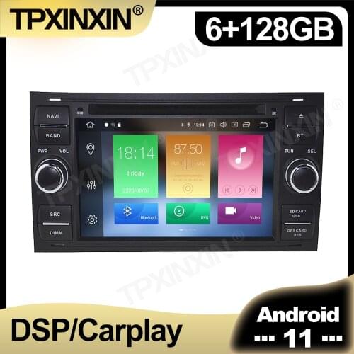 128GB Android 11 For Ford Mondeo MK4 2006 - 2010 Car Radio Multimedia AutoRadio DVD Player Navigation Stereo HeadUnit GPS 2 din