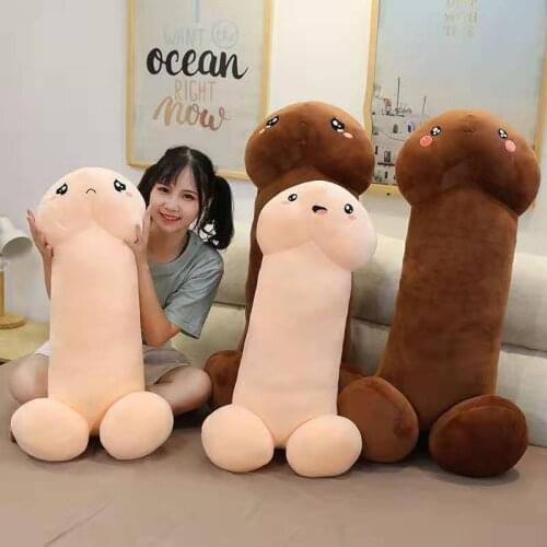 30CM Cute Long Penis Plush Toys Pillow Sexy Soft Toys Stuffed Funny Cushion Simulation Lovely Doll kawaii Gift for Girlfriend