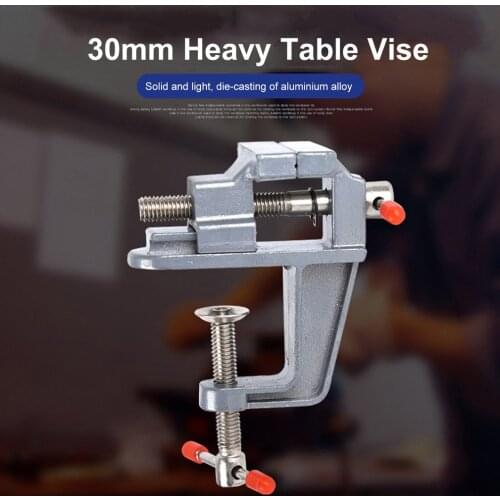 35MM Aluminium Alloy Table Bench Clamp Vise Mini Bench Vise Table Screw Vise for DIY Craft Mold Fixed Repair Tool