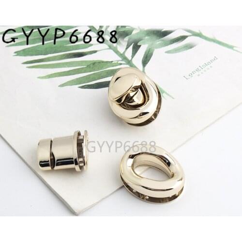 5-20sets 26*33mm Light gold Fashion lady bag lock purse accessories parts Turn locks