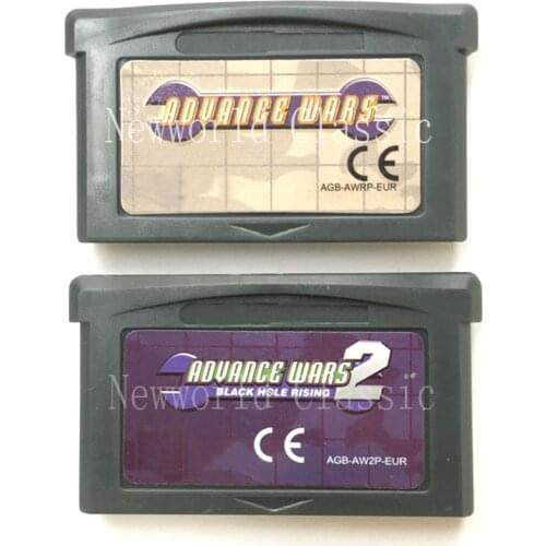 Advance Wars Series for 32 Bit Video Game Cartridge Console Card Handheld Player US/EU Version